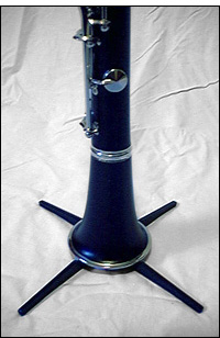 clarinet on stand